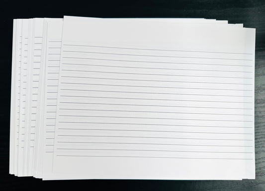 IMPERFECT Almost Ruled to the Edge - Printed Signatures