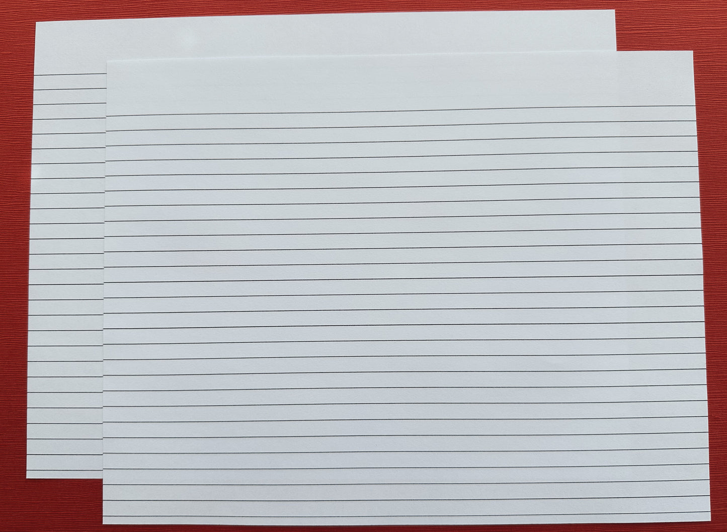 8.5 X 11 - To Edge COLLEGE LINED/RULED PRINTABLE Digital Book Binding Signature File - Black or Grey Lines