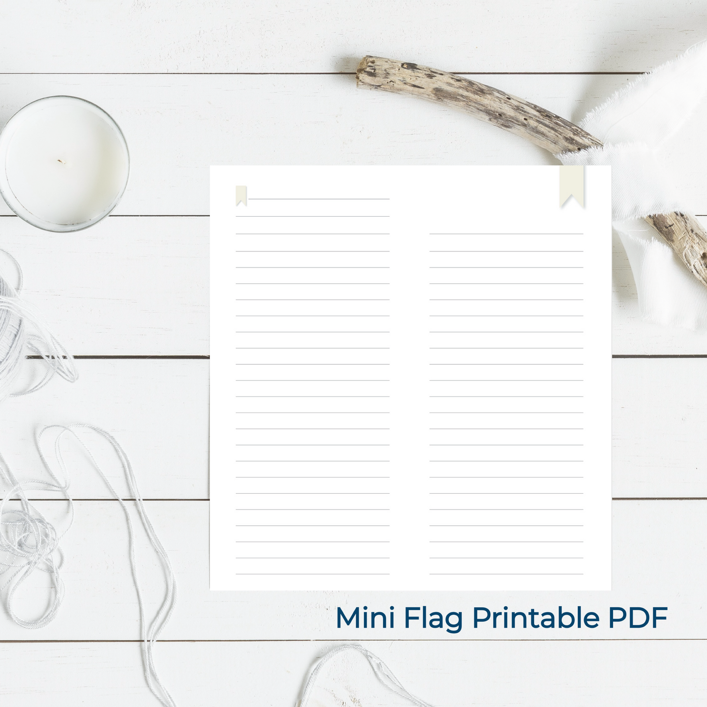 MINI FLAG Decorative Book Binding Signature Printable-PDF